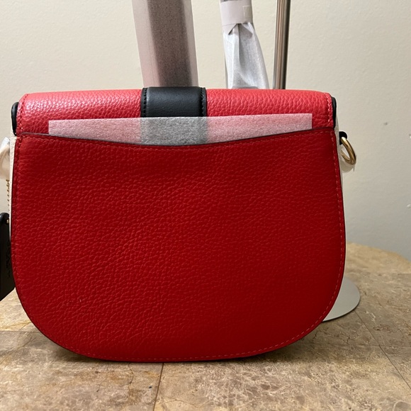 Coach Georgie Saddle Bag In Colorblock - Picture 5 of 15
